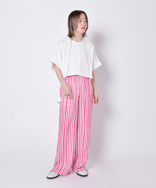 CITYSHOP（シティーショップ）の「CUFFS Tシャツ（Tシャツ/カットソー・レディース・ブラック/ホワイト・FREE）」の16枚目の写真