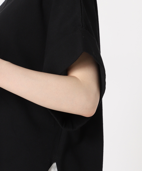 CITYSHOP（シティーショップ）の「CUFFS Tシャツ（Tシャツ/カットソー・レディース・ブラック/ホワイト・FREE）」の9枚目の写真