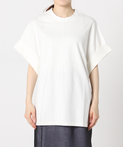 CITYSHOP（シティーショップ）の「CUFFS Tシャツ（Tシャツ/カットソー・レディース・ブラック/ホワイト・FREE）」の6枚目の写真