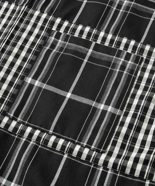 X-girl(エックスガール)の「PLAID ZIP UP SHIRT(シャツ/ブラウス・レディース・ブルー/ブラック/ブラウン・S/M)」の8枚目の写真