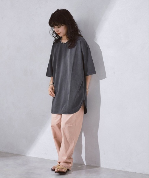 JOURNAL STANDARD relume(ジャーナルスタンダード レリューム)の「レイヤードラウンド スリットTシャツ(Tシャツ/カットソー・メンズ・ホワイト/チャコールグレー/ベージュ系その他/ライトグレー/ピンク・LARGE/MEDIUM/SMALL)」の10枚目の写真