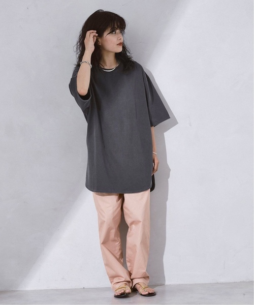 JOURNAL STANDARD relume(ジャーナルスタンダード レリューム)の「レイヤードラウンド スリットTシャツ(Tシャツ/カットソー・メンズ・ホワイト/チャコールグレー/ベージュ系その他/ライトグレー/ピンク・LARGE/MEDIUM/SMALL)」の11枚目の写真