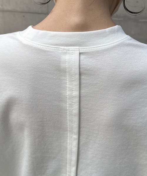 COLLAGE GALLARDAGALANTE（コラージュガリャルダガランテ）の「裾切替ロンT/WEB限定カラー展開（Tシャツ/カットソー・レディース・オフホワイト/ベージュ/ブラック/ネイビー/チャコールグレー/カーキ/パープル・FREE）」の15枚目の写真