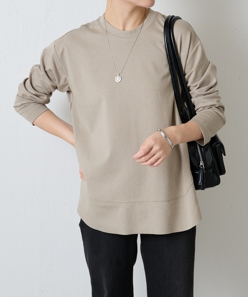 COLLAGE GALLARDAGALANTE 裾切替ロンT ブラック 裾切替ロンT/WEB限定カラー展開（Tシャツ/カットソー）｜COLLAGE
