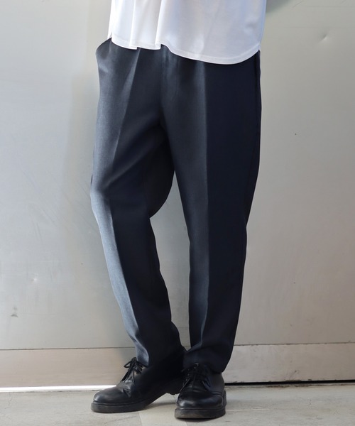 SITRY(シトリー)の「linen like tapered slacks/リネンライク テーパードスラックス(スラックス・メンズ・ブラック/ベージュ/カーキ/チャコールグレー/ライトグレー/ネイビー・M/L/LL)」の6枚目の写真