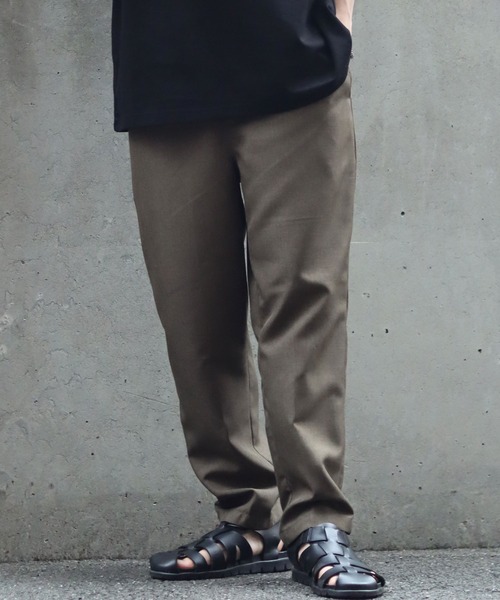 SITRY(シトリー)の「linen like tapered slacks/リネンライク テーパードスラックス(スラックス・メンズ・ブラック/ベージュ/カーキ/チャコールグレー/ライトグレー/ネイビー・M/L/LL)」の11枚目の写真