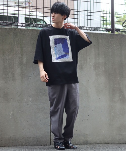 SITRY(シトリー)の「linen like tapered slacks/リネンライク テーパードスラックス(スラックス・メンズ・ブラック/ベージュ/カーキ/チャコールグレー/ライトグレー/ネイビー・M/L/LL)」の22枚目の写真