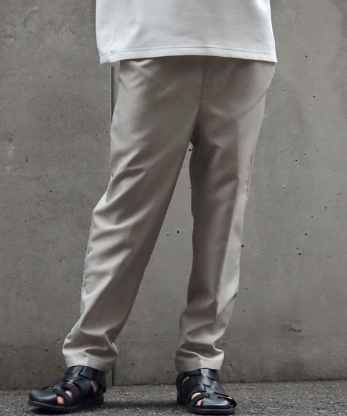SITRY(シトリー)の「linen like tapered slacks/リネンライク テーパードスラックス(スラックス・メンズ・ブラック/ベージュ/カーキ/チャコールグレー/ライトグレー/ネイビー・M/L/LL)」の17枚目の写真