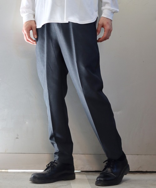 kolor 21AW テーパードスラックス　サイズ1 ストレッチ ツイル 裏起毛 テーパード スラックス