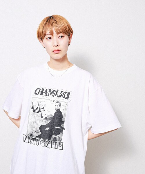 Dunno(ドノウ)の「Dunno / Kiri Awasso Crew Sweat(Tシャツ/カットソー・メンズ・ホワイト・MEDIUM/LARGE/X-LARGE)」の4枚目の写真