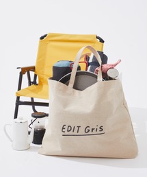 ロゴ刺繍ビッグジュートバッグ