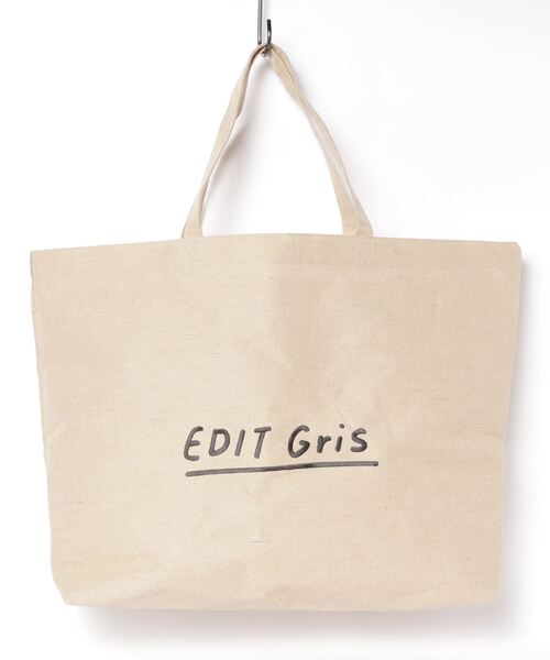 EDIT Gris(エディットグリ)の「ロゴ刺繍ビッグジュートバッグ(トートバッグ・レディース・Beige・FREE)」の10枚目の写真