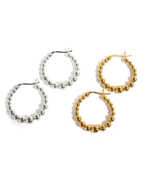 Ops.(オプス)の「ピアス 金属アレルギー対応 フープピアス シルバー925【SPHELLA スフェラ】(ピアス(両耳用)・レディース・シルバー/イエローゴールド・ONE SIZE)」の17枚目の写真