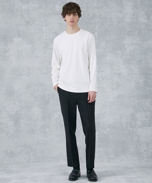 PUBLIC TOKYO(パブリックトウキョウ)の「エバークリーススリムテーパードスラックス(スラックス・メンズ・ダークグレー/ベージュ/ブラック・1/2/3)」の4枚目の写真