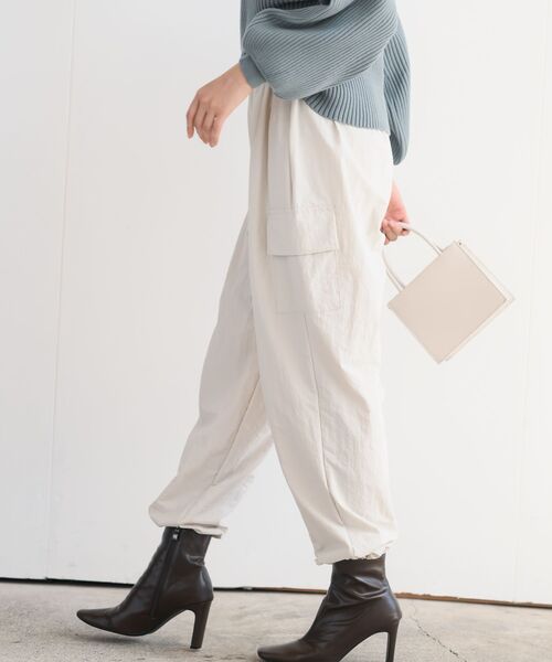 rps(アールピーエス)の「ナイロンカーゴパンツ(カーゴパンツ・レディース・ブラック/アイボリー/ライトカーキ・フリー)」の15枚目の写真