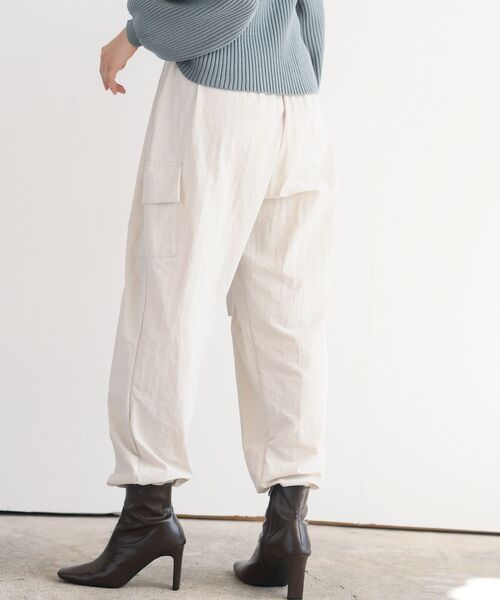 rps(アールピーエス)の「ナイロンカーゴパンツ(カーゴパンツ・レディース・ブラック/アイボリー/ライトカーキ・フリー)」の14枚目の写真