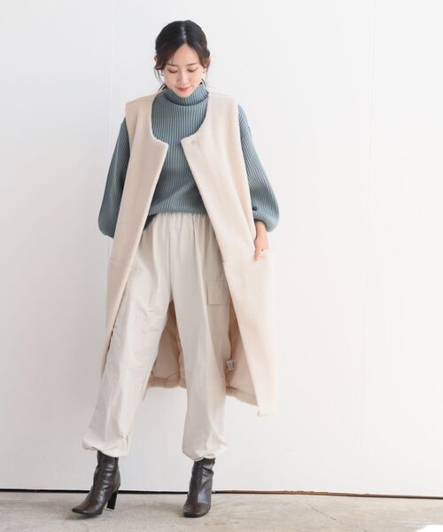 rps(アールピーエス)の「ナイロンカーゴパンツ(カーゴパンツ・レディース・ブラック/アイボリー/ライトカーキ・フリー)」の12枚目の写真