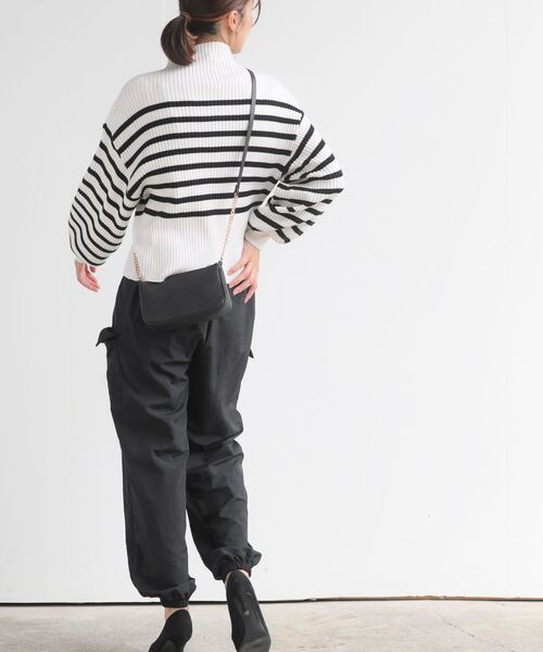 rps(アールピーエス)の「ナイロンカーゴパンツ(カーゴパンツ・レディース・ブラック/アイボリー/ライトカーキ・フリー)」の4枚目の写真