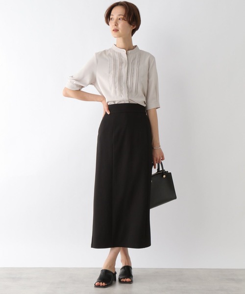 LEPSIM（レプシィム）の「カットジョーゼットジップスカート 192678