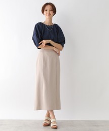 すー LEPSIM（レプシィム）の「カットジョーゼットジップスカート