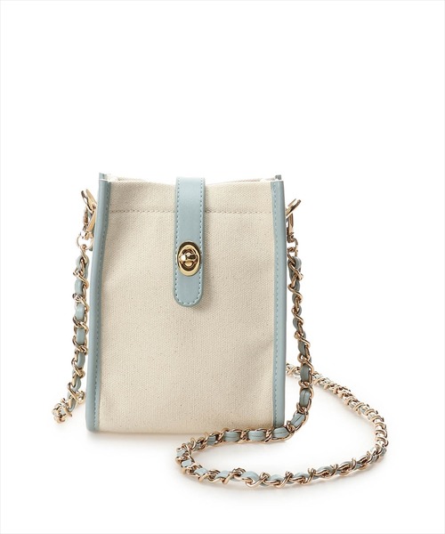 REDYAZEL（レディアゼル）の「キャンバスミニショルダーバッグ（ショルダーバッグ・レディース・ブラック/ベージュ/サックスブルー/イエロー・FREE）」の4枚目の写真