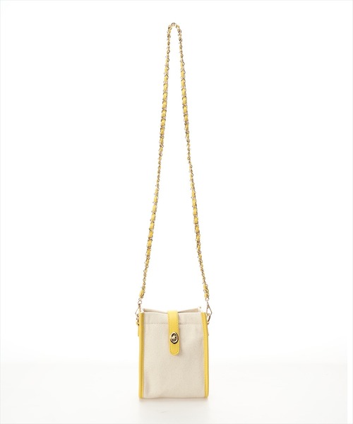 REDYAZEL（レディアゼル）の「キャンバスミニショルダーバッグ（ショルダーバッグ・レディース・ブラック/ベージュ/サックスブルー/イエロー・FREE）」の8枚目の写真