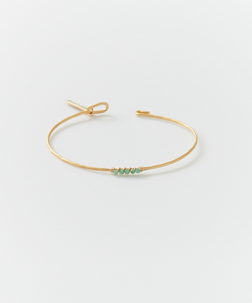 collex（コレックス）の「【Ljud/ユード】5grain天然石バングル ゴールド（バングル/リストバンド・レディース・ホワイト/ブルー/レッド/エメラルド・フリー）」の11枚目の写真