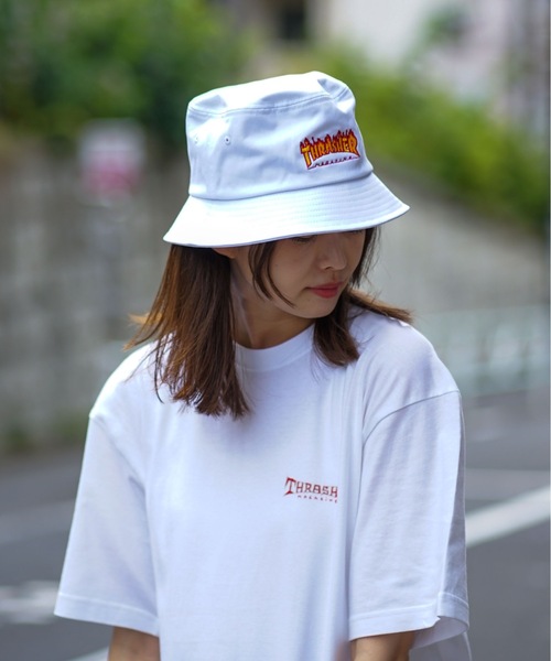 セール】FLAME LOGO BUCKET HAT/スラッシャーバケハ（バケット