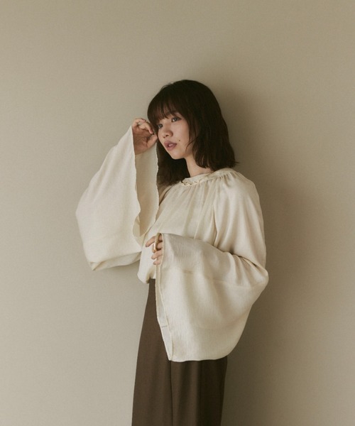「moi tytto」 キャミソールブラウス FREE ベージュ レディース moi tytto 「moi tytto」 7分袖ブラウス FREE ベージュ