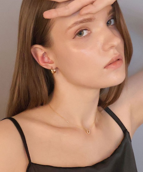 CEMONEMO（セモネモ）の「【金属アレルギー対応】 キュービックジルコニア ホースシュー ペンダントネックレス / サージカルステンレス 316L（ネックレス・レディース・ゴールド/シルバー・FREE）」の10枚目の写真