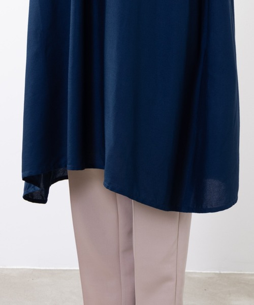 NAVY(ネイビー)の「インドファブリック スキッパーワンピース(ワンピース・レディース・パープル/ネイビー/ブルー・フリー)」の8枚目の写真
