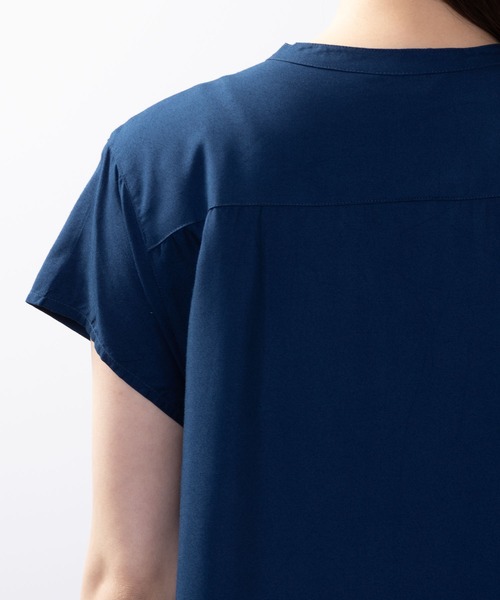 NAVY(ネイビー)の「インドファブリック スキッパーワンピース(ワンピース・レディース・パープル/ネイビー/ブルー・フリー)」の9枚目の写真
