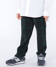 SHIPS KIDS:100~130cm / ブラックウォッチ ストレッチ パンツ
