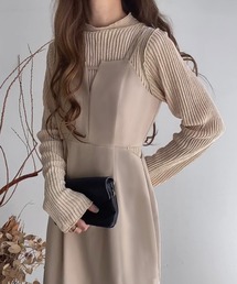 FILLOU | ウエストスリットバックリボンキャミワンピース(ワンピース)