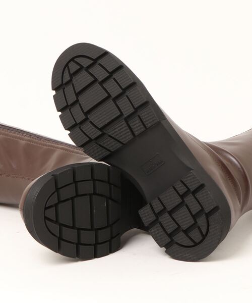 a.v.v(アーヴェヴェ)の「a.v.v / 厚底 ロング丈 ストレッチブーツ(ブーツ・レディース・ダークブラウン/アッシュブラウン/ブラック・S/M/LL/L)」の5枚目の写真