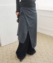 UNE MANSION | 【レイヤード用】シースルーラップロングスカート(スカート)