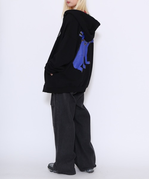 PUNYUS（プニュズ）の「ニータックバギーデニムパンツ（デニムパンツ・レディース・ライトブルー/ブラック・1/2/3/4）」の22枚目の写真