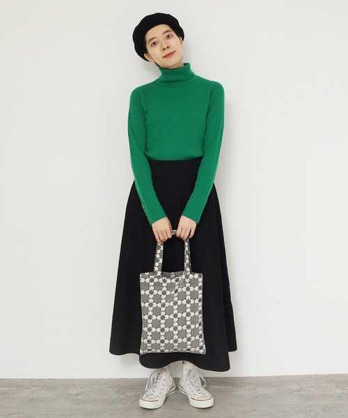 CHILD WOMAN（チャイルドウーマン）の「花柄キルトブリスタージャガード トートバッグ（トートバッグ・レディース・ブラウン/ブラック・FREE）」の14枚目の写真