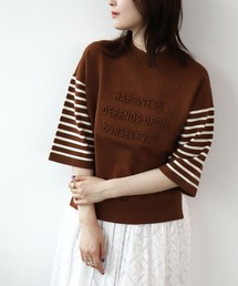 *　エンボスロゴニットTプルオーバー