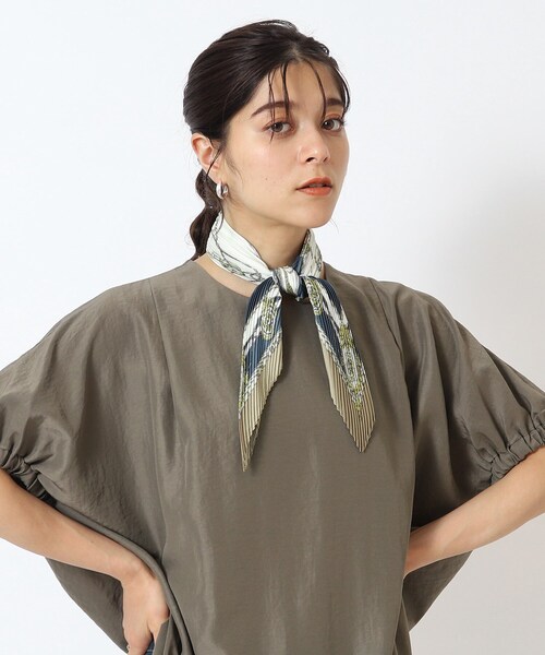 そうめんELLEのプリーツスカーフ そうめん様専用ELLEのプリーツ