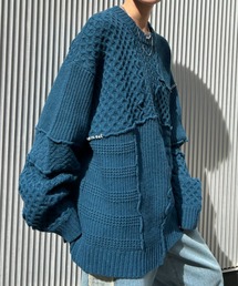 Anui | 【UNISEX】パッチワークキルトニット(ニット/セーター)