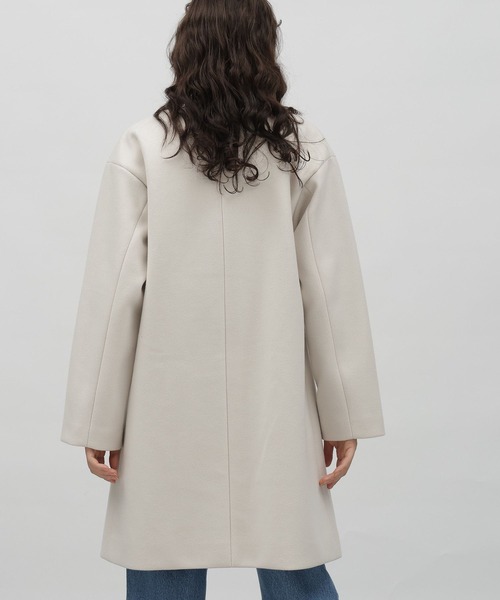 LAKOLE（ラコレ）の「ウーリーテックノーカラーコート / 704772（ノーカラーコート・レディース・アイボリー/ブラック・SMALL/MEDIUM）」の20枚目の写真