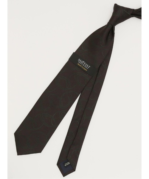 【日本製】スーティストシルク小紋柄 ネクタイ 8.0cm幅