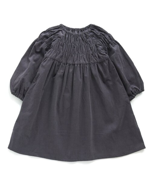 Seraph（セラフ）の「小花柄シャーリングワンピース（ワンピース・キッズ・ブルー/チャコール/レッド・130/140/90/95/110/80/120/100）」の2枚目の写真