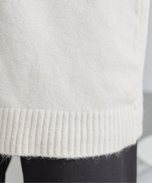 ECRIRE（エクリール）の「オーバーサイズカーディガン（カーディガン/ボレロ・レディース・モカ/ブラック/アイボリー・M）」の15枚目の写真