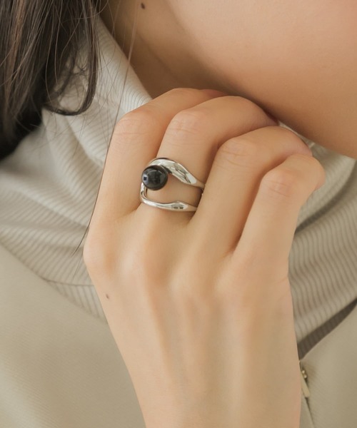 SMELLY(スメリー)の「メタルスペーススフィアリング(リング・レディース・シルバー系その他/ゴールド系その他・13)」の5枚目の写真