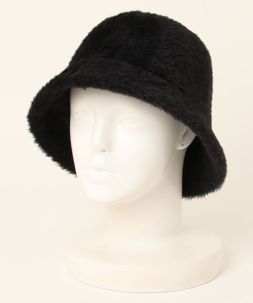 and it_(アンドイット)の「エコファーサーモバケットHAT(ハット・レディース・アイボリー/ブラック/モカ・FREE)」の2枚目の写真