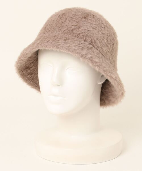 and it_(アンドイット)の「エコファーサーモバケットHAT(ハット・レディース・アイボリー/ブラック/モカ・FREE)」の3枚目の写真