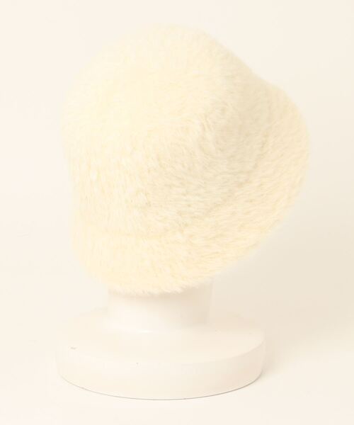 and it_(アンドイット)の「エコファーサーモバケットHAT(ハット・レディース・アイボリー/ブラック/モカ・FREE)」の4枚目の写真