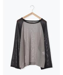 Samansa Mos2 | ◎ラグランスリーブシアーニット(ニット/セーター)